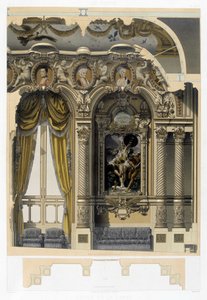 Foyer de la Danse der Oper Garnier - Chromolithographie, Ende 19. Jahrhundert