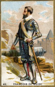 François de Guise (1519 - 1563). Chromolithographie des 19. Jahrhunderts. von Unknown artist