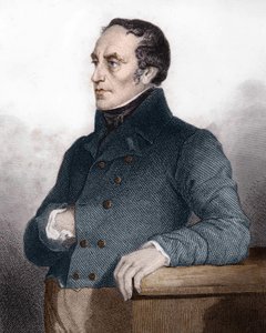 François Guizot (1787-1874), französischer Politiker und Historiker - Gravur in „Histoire de la vie politique et privée de Louis Philippe“