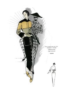 Französische Mode, Wollhemdkleid-Design