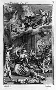 Frontispiz von „Die Poetik“ des griechischen Philosophen Aristoteles (384-322 v. Chr.). 17. Jahrhundert von Unknown artist