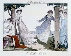 Versteckspiel (Cache Cache) - in „Le Bon genre“, Nr. 80, Anfang des 19. Jahrhunderts von Unknown artist