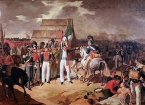 General Antonio Lopez de Santa Anna (1794-1876) mexikanischer Militär und Politiker während der Schlacht gegen die Spanier in Tampico von Unknown artist