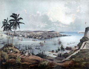 Gesamtansicht von Havanna (La Habana, Kuba) im Jahr 1850. von Unknown artist