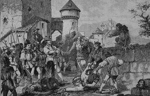 Deutscher Bauernkrieg (1524-1526): Nach dem Sturm auf die Burg Maichau von Unknown artist