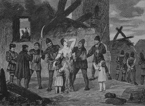 Deutscher Bauernkrieg (1524-1526): Der Rat zu Hall mit seinen Waffen von Unknown artist