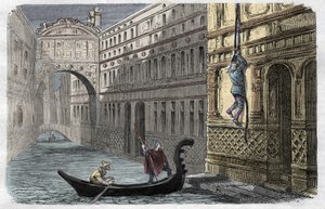 Giacomo Casanova (1725-1798) flieht aus den Bleikammern, Venedig, 31. Oktober