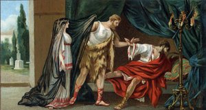 Große griechische Tragödien: „Alkestis“ von Euripides von Unknown artist