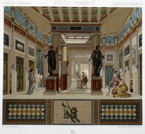 Griechisch-römisches Habitat in der Antike - in „The historical costume“ von Racinet