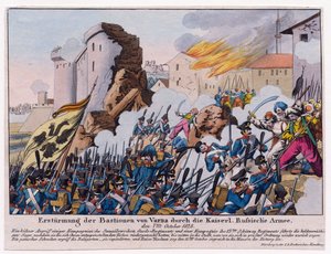 Russisch-Türkischer Krieg von 1828-1829 - Der Sturm auf die Bastionen von Varna durch die russische Armee im September 1828