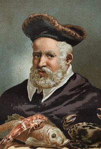 Guillaume Rondelet, französischer Naturforscher und Mediziner (1507-1566). nach „La Ciencia y sus Hombres“ von Louis Figuier. Barcelona 1881