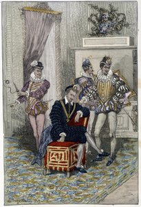Heinrich III. (1551 - 1589) und seine Favoriten von Unknown artist