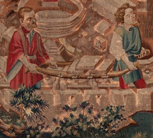 Geschichte von Saint Piat und Saint Eleuthère, Szene 5 (Detail unten)