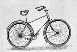 Hohlgummi-Fahrradmodell.