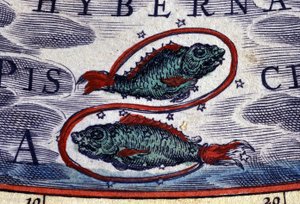 Horoskop: Sternzeichen Fische. 16. Jahrhundert Gravur von Unknown artist