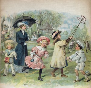 Illustration in „La jour de Ginette et Raymond“, Anfang 20. Jahrhundert von Unknown Artist
