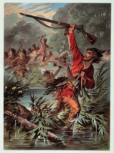 Illustration von „Lederstrümpfe“ von F. Cooper