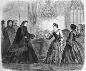 Interview von Kaiserin Eugenie und Königin Victoria im Windsor Castle am 3. Dezember von Unknown artist
