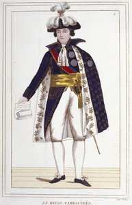 Jean Jacques Régis de Cambacérès (1753-1824), französischer Jurist und Politiker. Gravur von 1830