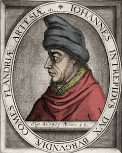 Johann Ohnefurcht - Porträt von Johann Ohnefurcht, Herzog von Burgund - Gravur aus dem 17. Jahrhundert