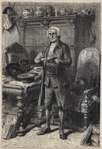 Jonathan Oldenbuck - 19. Jahrhundert Illustration für den Roman „Der Antiquar“ von Walter Scott