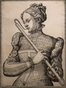 Joueuse de douçaine, um 1560