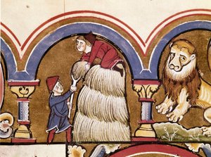 Juli: Landwirtschaft: Bauern bei der Ernte (Detail) von Unknown artist