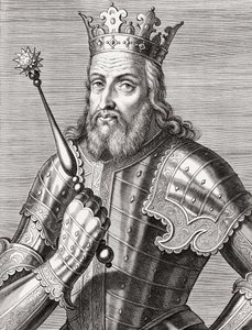 König Afonso IV von Portugal. Porträt. von Unknown artist