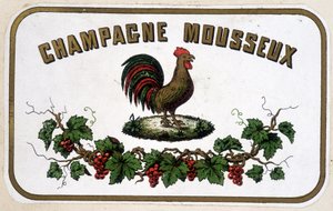Etikett „Champagner Sekt“. o.D. von Unknown artist