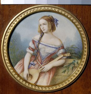 Die russische Schauspielerin Warwara Asenkowa als Esmeralda. von Unknown artist