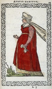 Dame aus Ungarn - in „Habits et effigies“ von Jean Sulperius