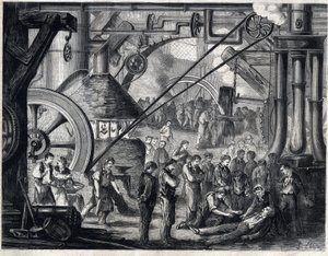 Letzte Szene des Stücks „Les drames du cabaret“ von Dumanoir und Adolphe Dennery