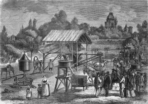 Les Machines agricoles von Herrn Joseph Pinet Jr., Erbauer in Abilly (Indre et Loire) im Jahr 1865