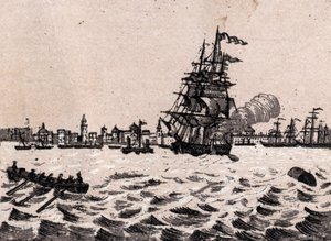 Liverpool, England: Blick auf den Hafen in „Die Welt illustriert 168 Ansichten“ (Ende des 19. Jahrhunderts)