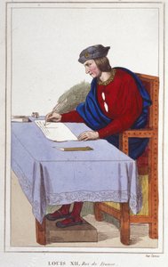 Ludwig XII. (1462 -1515), König von Frankreich Gravur von 1830 von Unknown artist