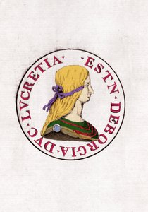 Lucretia Borgia (1480 bis 1519) von Unknown artist