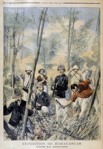 Madagaskar-Expedition: im Busch - in „Le Petit Journal“, August 1895