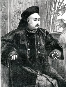Mandarin Tchung Hao (Chung How), Gravur 1868 von Unknown artist