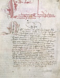 Manuskript zu Du Guesclin, Bibliothèque Municipale de Dinan