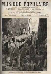 Das Cembalo von Marie-Antoinette - Geschichte von 1834 „Dreißig kräftige Hände ergreifen das Instrument...“ unter den entsetzten Augen des Stimmers der Königin, rechts.