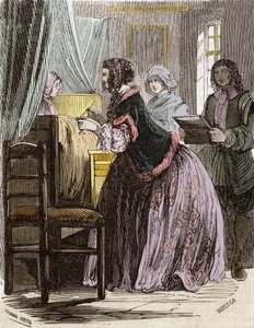 Marquise de Brinvilliers vergiftet die Patienten des Hotel Dieu in Paris