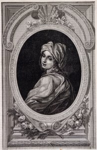 Medaillonporträt von Päpstin Johanna - in "Histoire des popes" von Maurice Lachatre