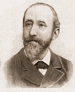 Mitglieder der Académie Française im Jahr 1895: Porträt von Jules Claretie (1840-1913), französischer Romanautor, Dramatiker und Kritiker.