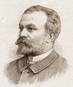Mitglieder der Académie Française im Jahr 1895: Porträt von Jules Lemaitre (1853-1914), Dramatiker, Theaterkritiker, Essayist, Literaturhistoriker und französischer Erzähler
