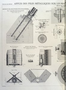 Metallpfähle des Eiffelturms - Industriedesign von Unknown artist