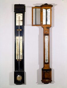 Modell von Quecksilberbarometern des 19. Jahrhunderts
