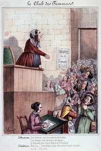 Frauenclub der Mouffetard-Straße während der Revolution von 1848 von Unknown artist