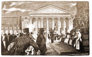 Münchner Theater, Hoftheater. 19. Jahrhundert. von Unknown artist