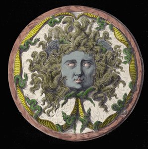 Mythologie: Darstellung der Medusa, einer der drei Gorgonen. von Unknown artist