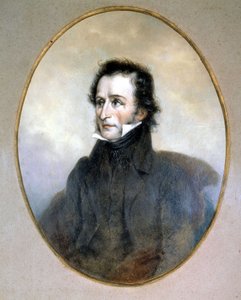 Niccolo Paganini (1782 - 1840). Aquarell. Scala Museum, Mailand.